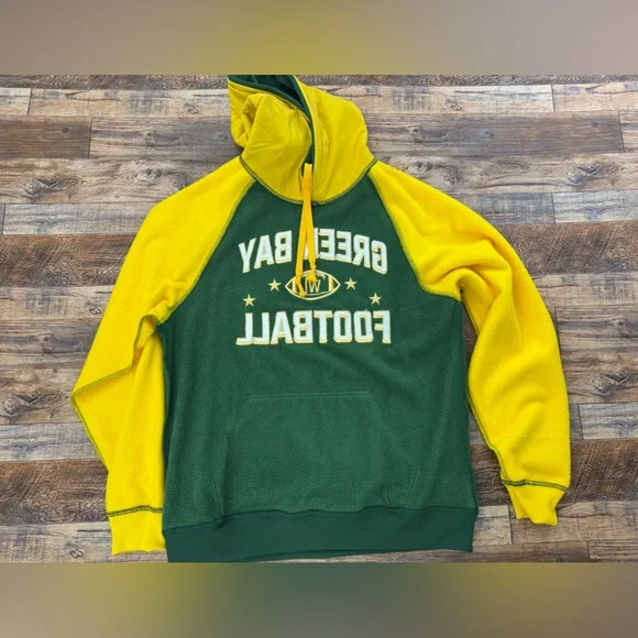 CLORPEAK Men's Green Bay Football Pullover Soft Classic Hoodie, Size Large - Picture 10 of 12